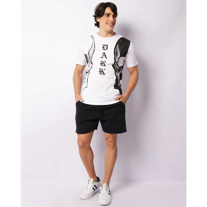 Bermuda Moletom Masculina Com Bolso E Cordão Preto P