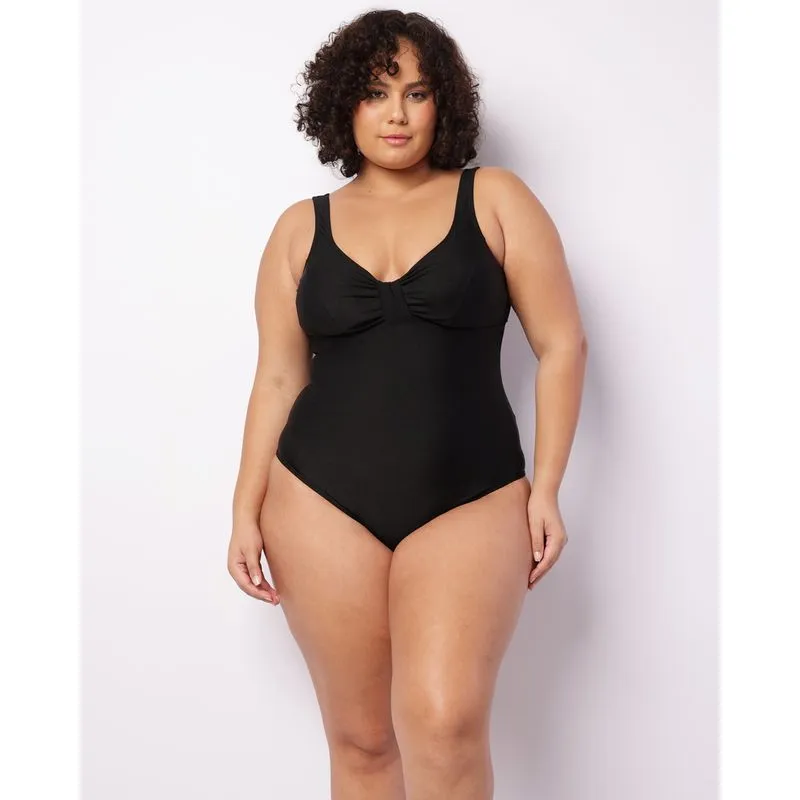 Maiô Plus Size Feminino Com Bojo Preto 44