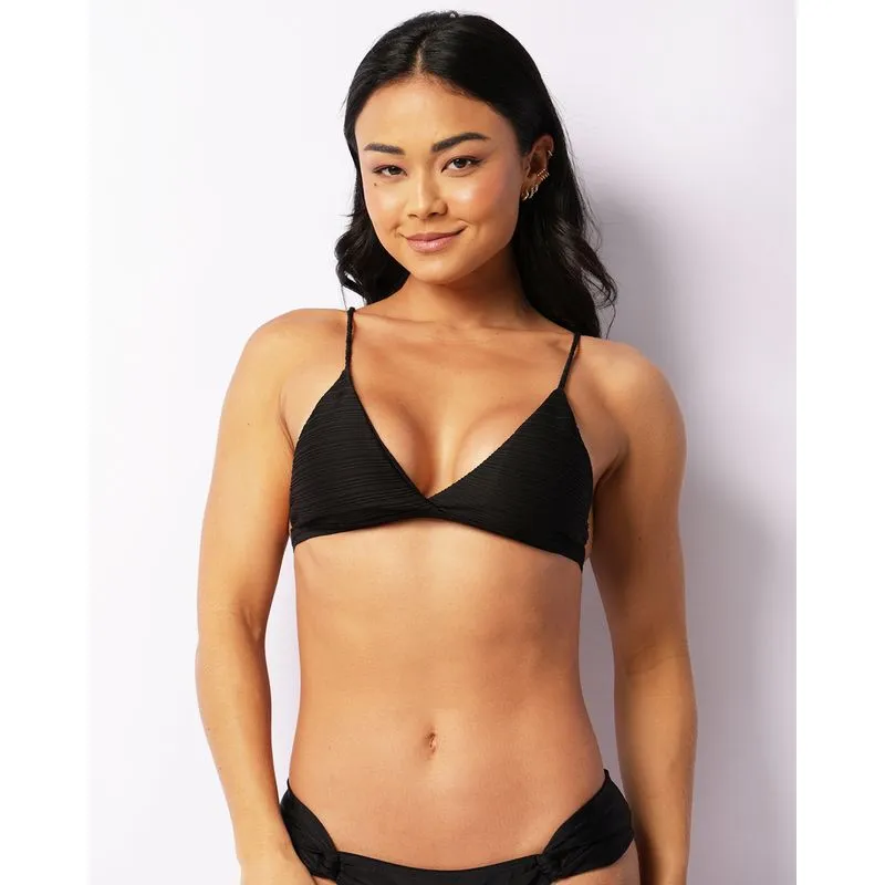Top Biquíni Feminino Avulso Texturizado Preto M