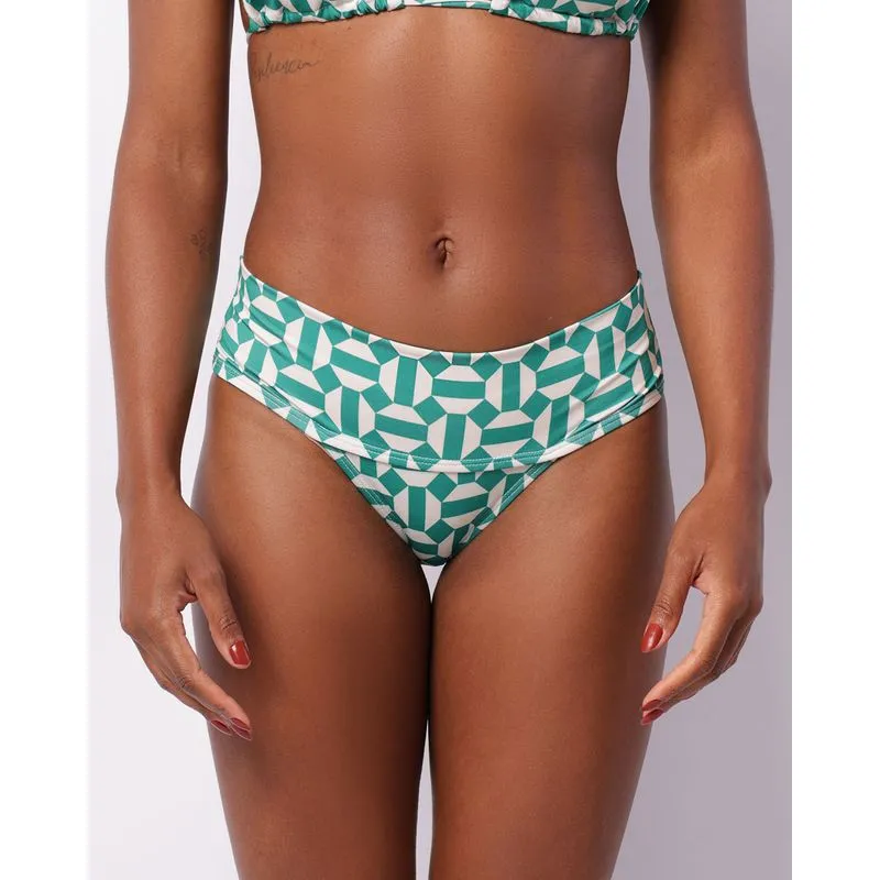 Calcinha Biquíni Avulsa Estampada Verde M