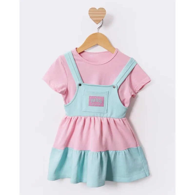 Conjunto Bebê Salopete Moletinho Três Marias Verde 1