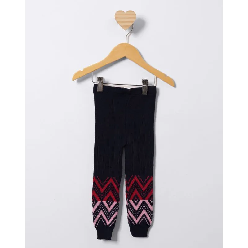 Calça Legging Bebê Tricô Estampas Sortidas Marinho 3