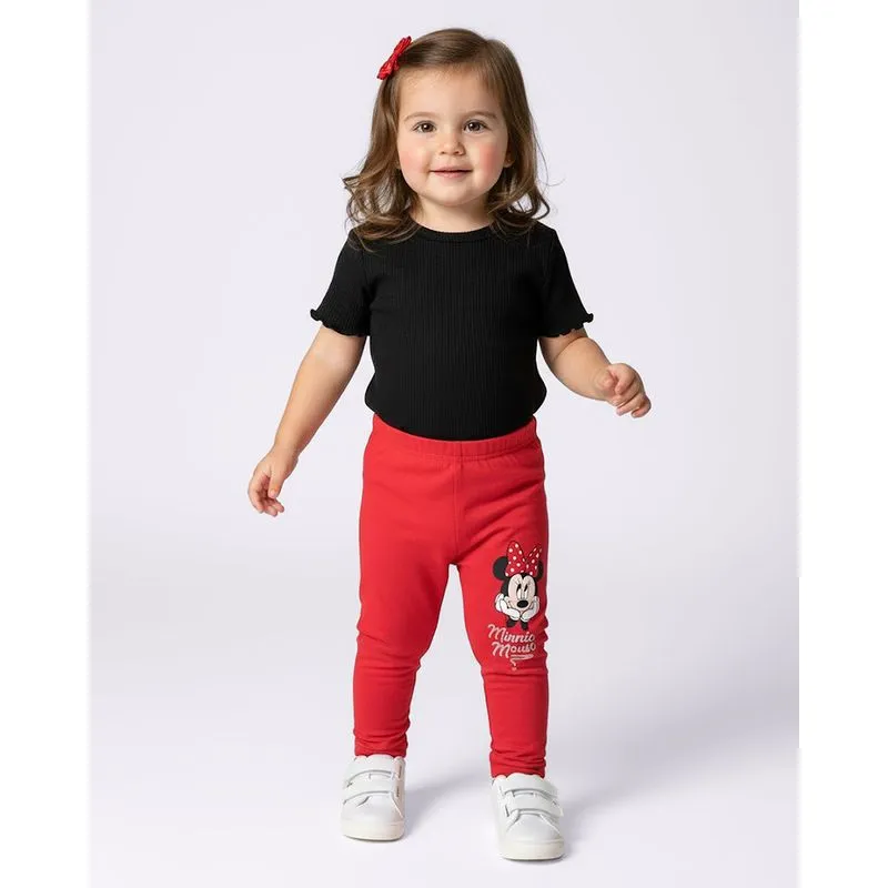 Calça Bebê Legging Disney Minnie Vermelha 3
