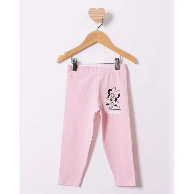 Calça Legging Bebê Disney Minnie Rosa 1