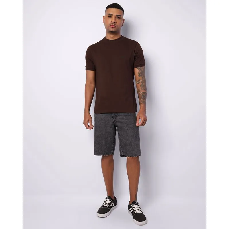 Bermuda Jeans Masculina Vizzy Reta Preta 44
