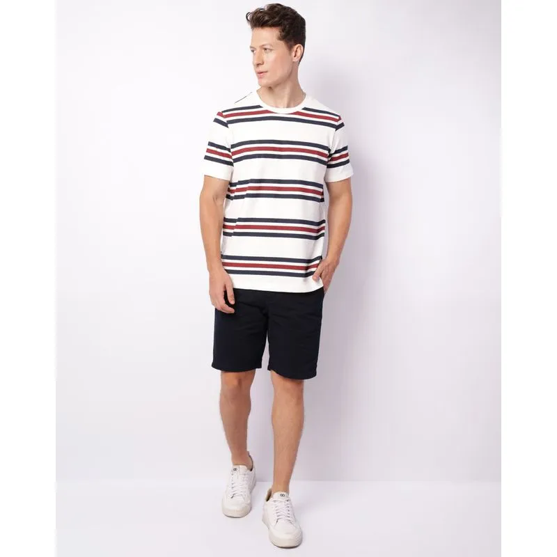 Bermuda Masculina Sarja Reta Marinho 46