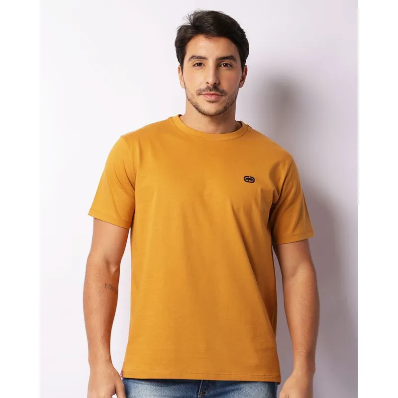 Camiseta Masculina Ecko Unlimited Manga Curta Mostarda G