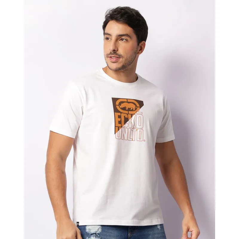 Camiseta Masculina Ecko Unlimited Manga Curta Branca G