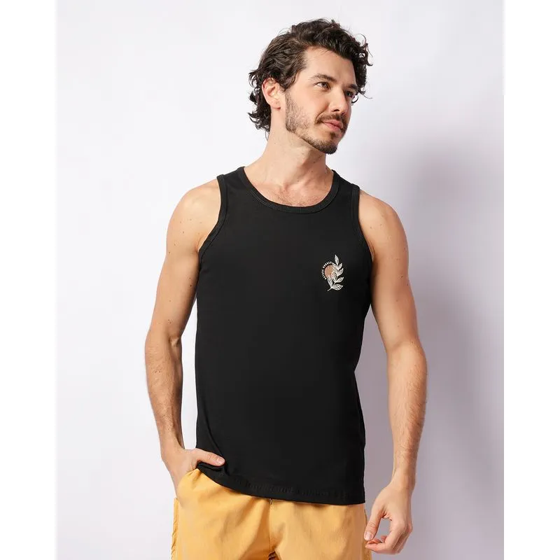 Regata Masculina Surf Estampada Preta G