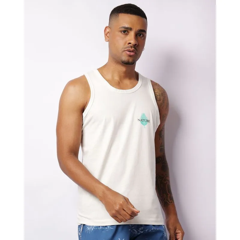 Regata Masculina Surf Estampa Frontal Off White GG