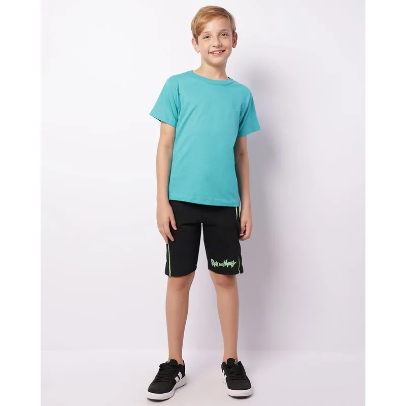 Bermuda Juvenil Moletinho Cargo Rick And Morty Preta 12