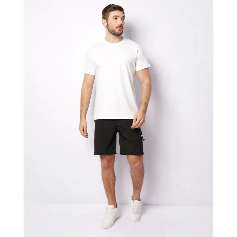 Bermuda Masculina Com Bolso Cargo Preta P
