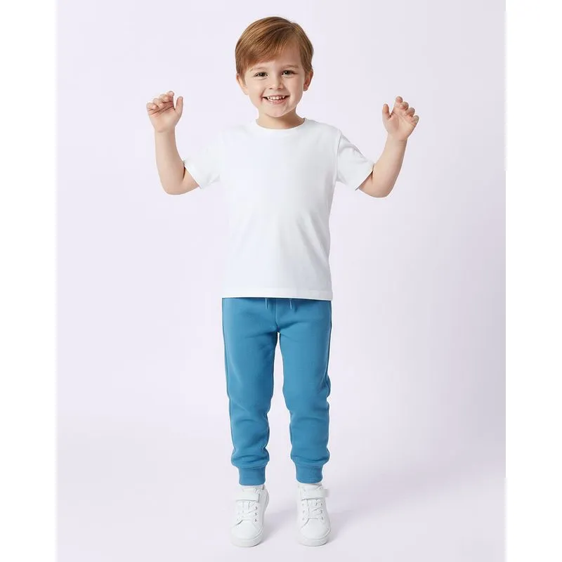 Calça Moletom Bebê Jogger Com Cordão Azul 1