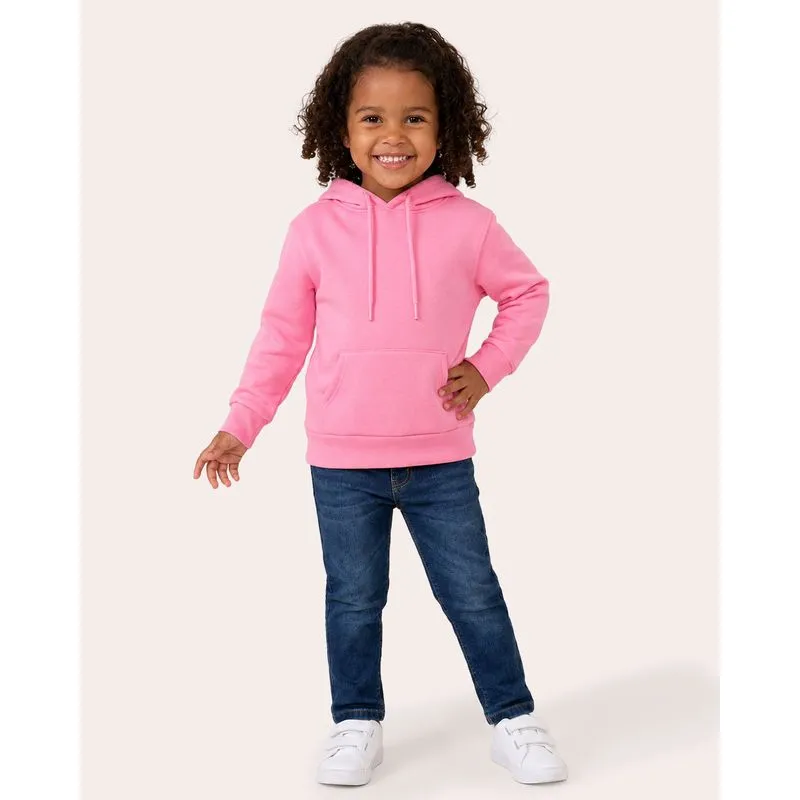 Blusão Moletom Bebê Com Capuz Bolso Canguru Rosa 2
