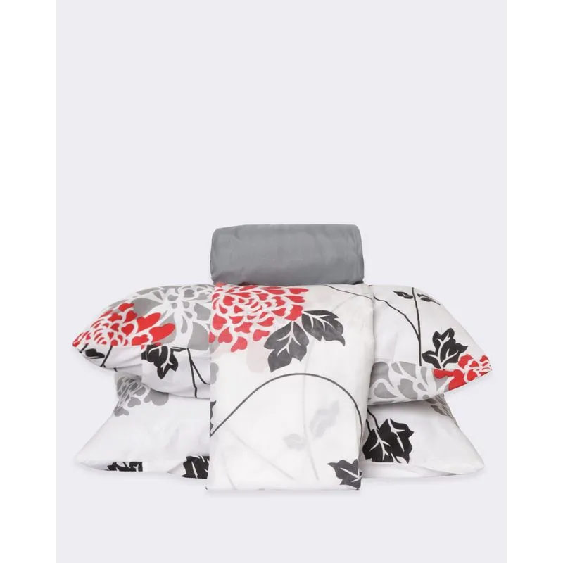 Jogo De Cama King Arte & Cazza 4 Peças Estampado Branco UN