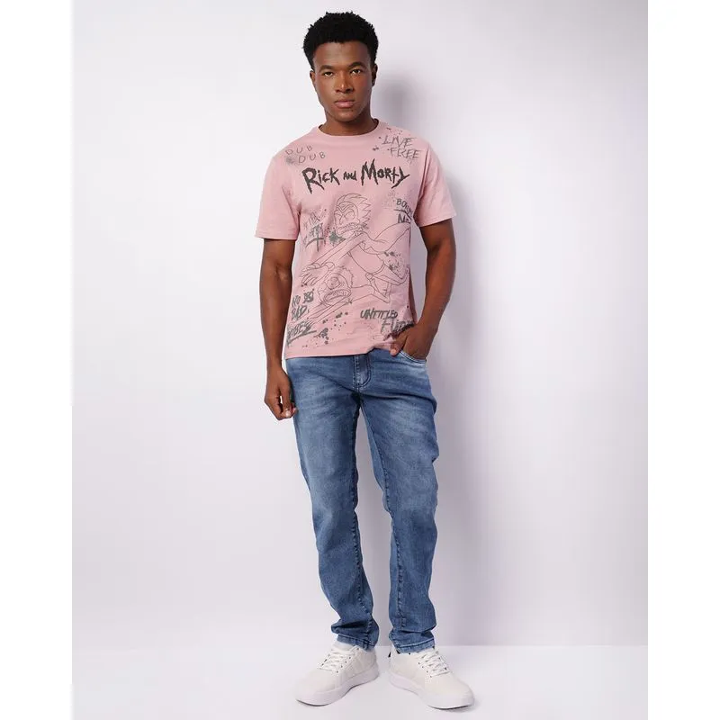 Calça Jeans Masculina Slim Estonada Azul 48