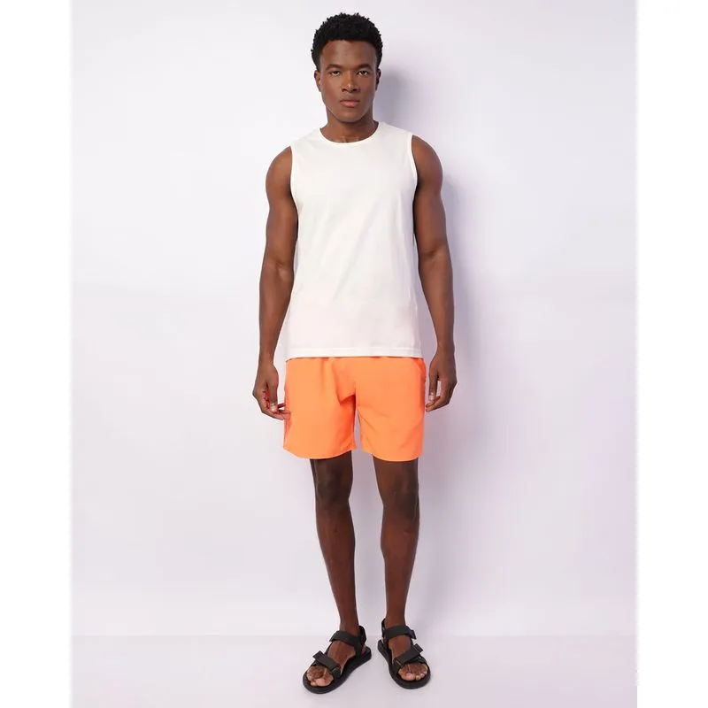 Short Masculino Surf Com Bolsos Neon Laranja G