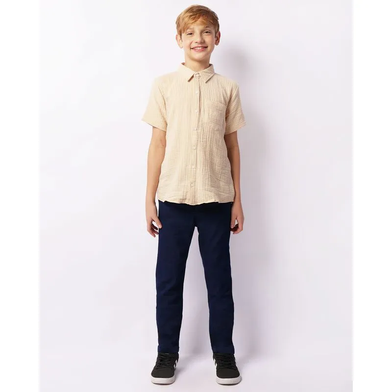 Calça Jeans Juvenil Skinny Com Bolsos Azul 16