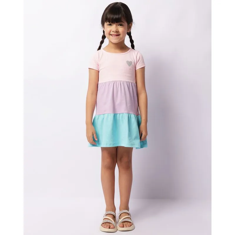 Vestido Infantil Manga Curta Três Marias Rosa 8