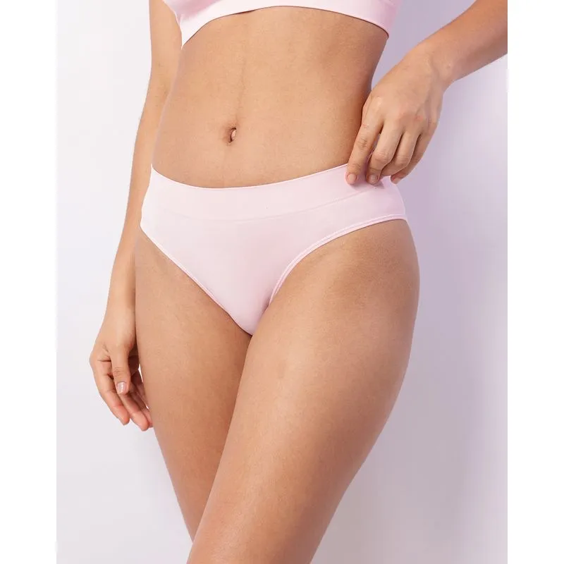 Calcinha Feminina Biquíni Sem Costura Rosa M