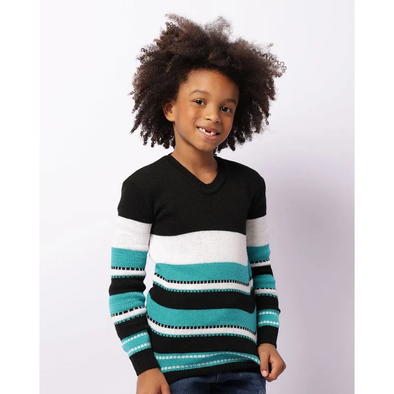 Suéter Infantil Tricô Estampas Sortidas Preto 4