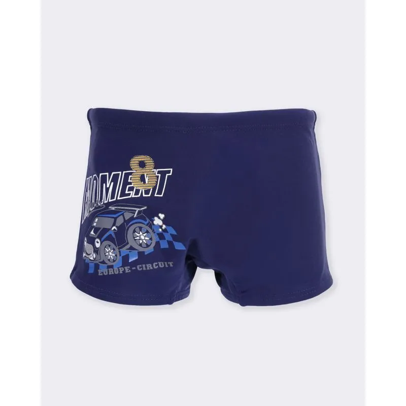 Sunga Infantil Boxer Estampada Marinho 4