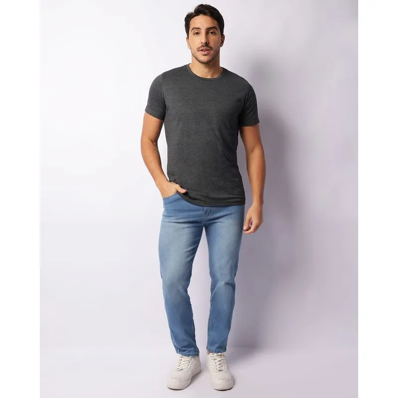 Calça Jeans Masculina Skinny Azul 42