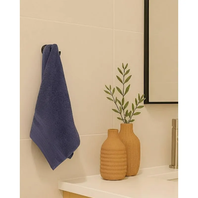 Toalha de Rosto Algodão 45cm x 70cm Marinho UN