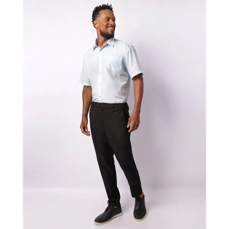 Calça Masculina Reta Comfort Com Bolsos Preta M