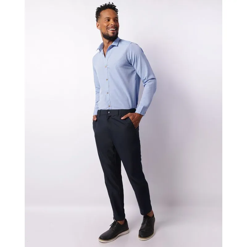 Calça Masculina Slim Com Bolsos Marinho M