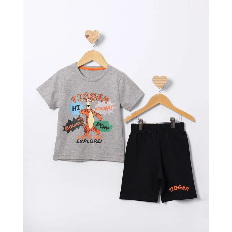 Conjunto Bebê Curto Disney Tigrão Cinza 3