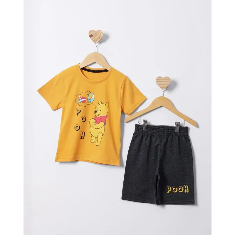 Conjunto Bebê Curto Disney Ursinho Pooh Mostarda 3