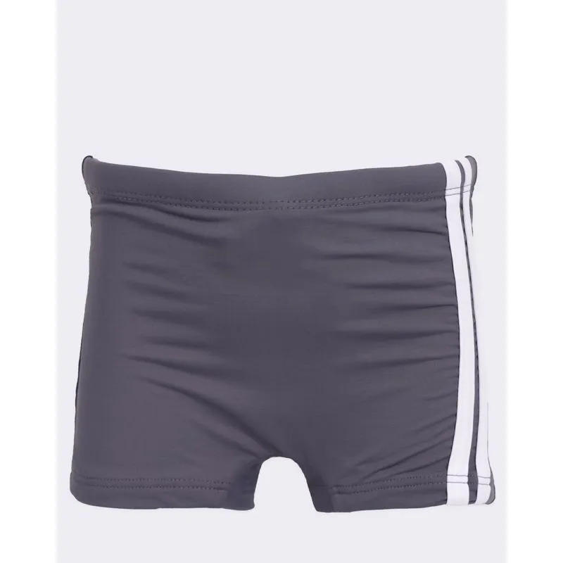 Sunga Infantil Listras Lateral Box Cinza 4