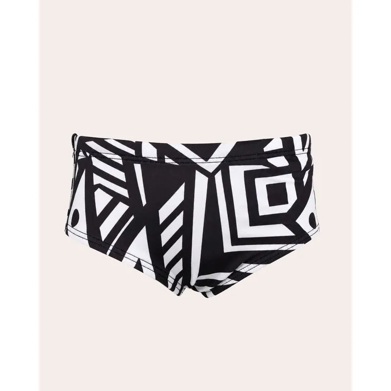 Sunga Infantil Slip Estampa Geométrica UV 50+ Preta 8