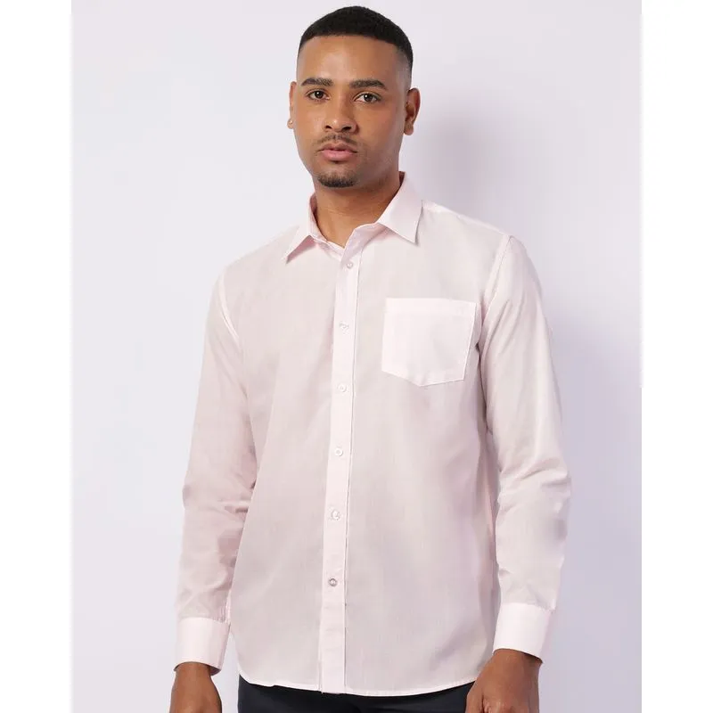 Camisa Masculina Social Manga Longa Rosa 3