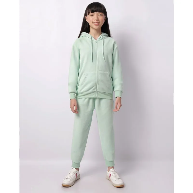 Calça Juvenil Jogger Fleece Com Bolsos Verde 12