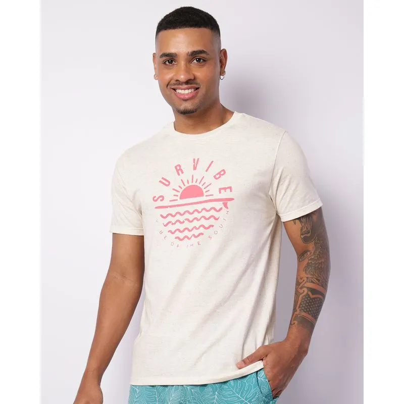 Camiseta Masculina Linho Manga Curta Flamê Off White GG