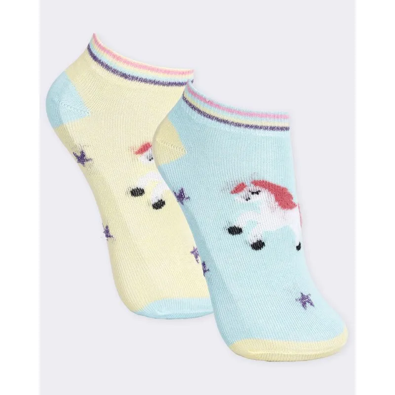 Kit 2 Pares De Meia Infantil Cano Curto Estampa E Cores Sortidas 26 A 29