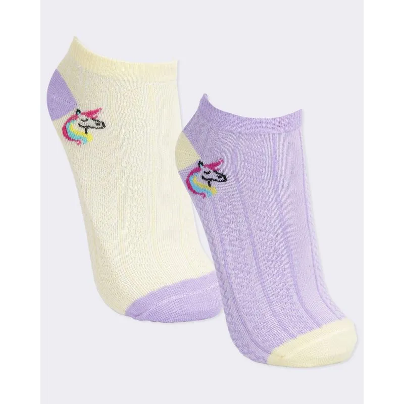 Kit 2 Pares De Meia Infantil Cano Curto Estampa E Cores Sortida 26 A 29