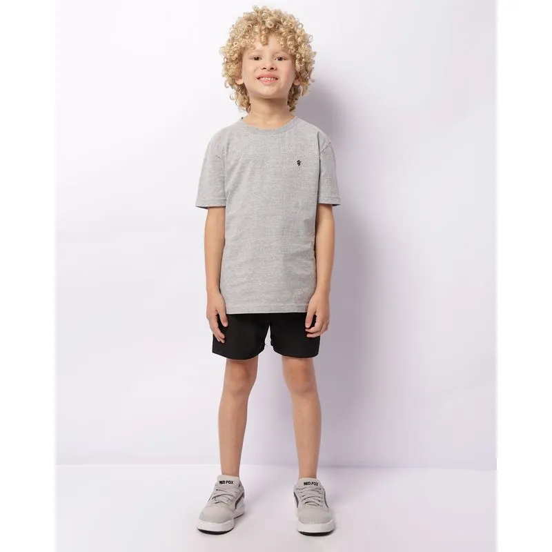 Short Infantil Curta Cordão De Ajuste Preto 6