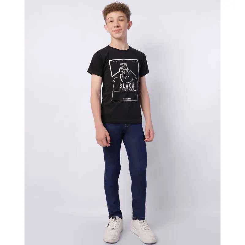 Calça Jeans Juvenil Skinny com Bolsos Azul 10