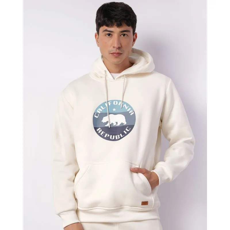 Blusão Moletom Masculino Bolso Canguru Estampado Off White P
