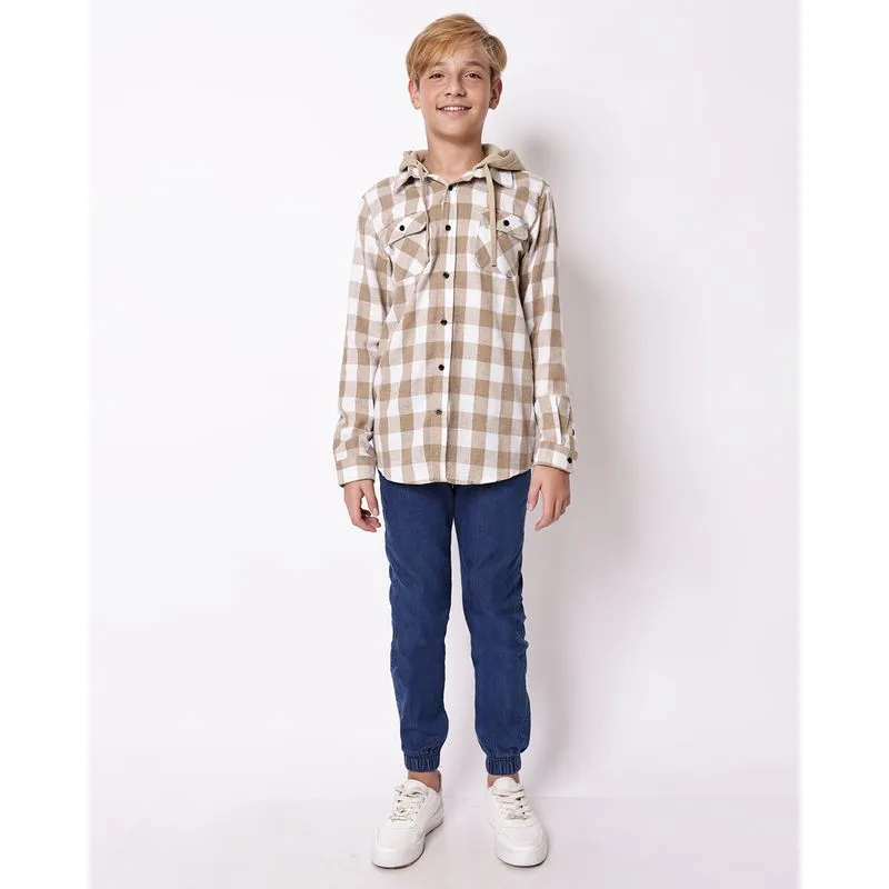 Calça Jeans Juvenil Jogger com Bolsos Azul 10