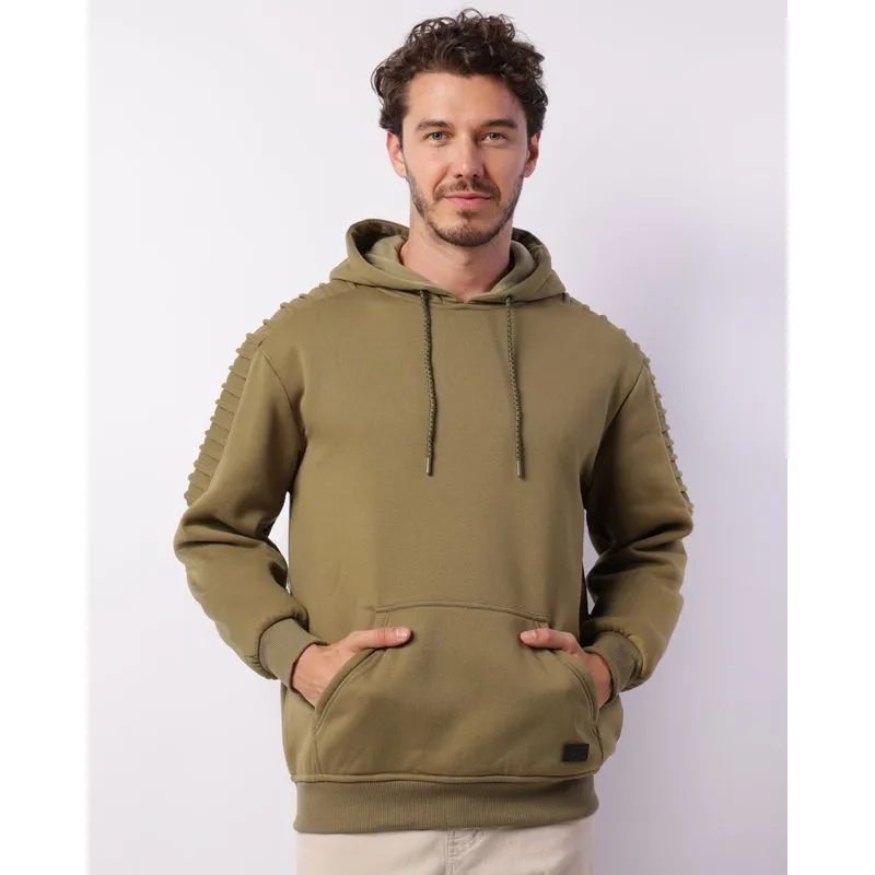 Blusão Moletom Masculino Bolso Canguru Com Capuz Verde G