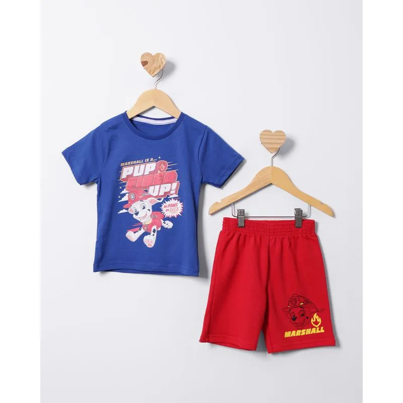 Conjunto Bebê Curto Patrulha Canina Marshall Azul 2