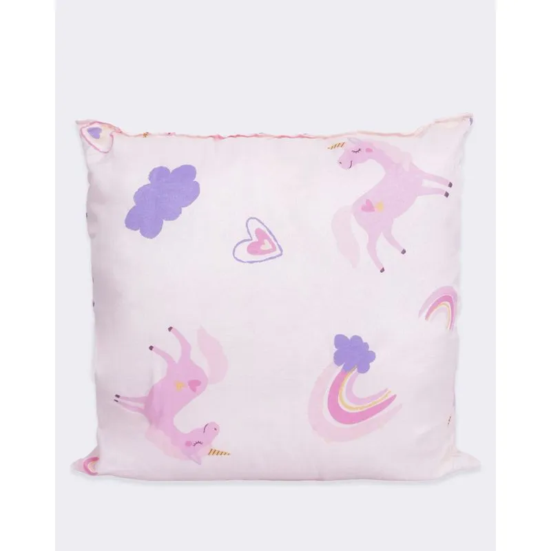 Almofada Infantil 40cmx40cm Arte & Cazza Estampa Unicórnio Rosa UN