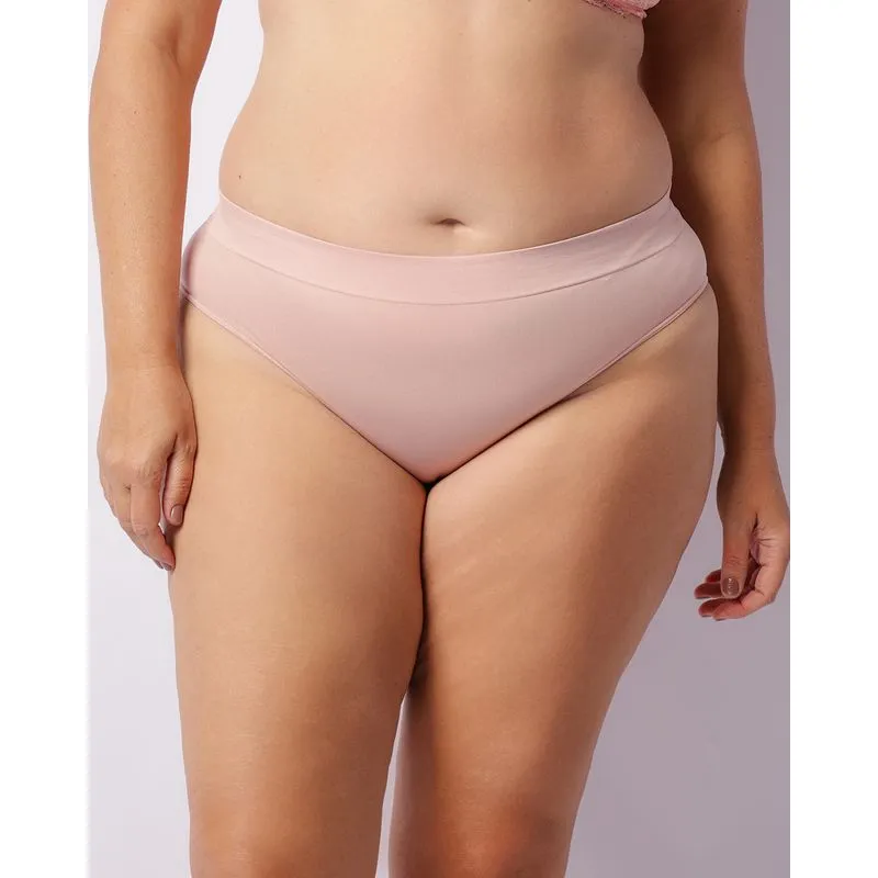 Calcinha Plus Size Feminina Biquíni Confort Rosa G2