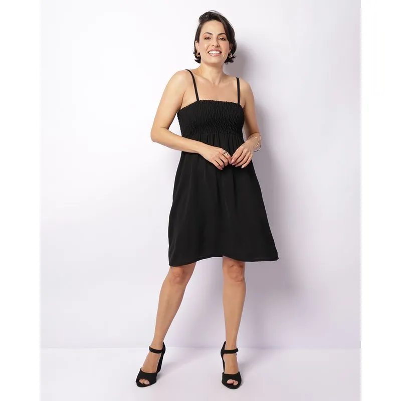 Vestido Feminino Curto Alcinha Preto M