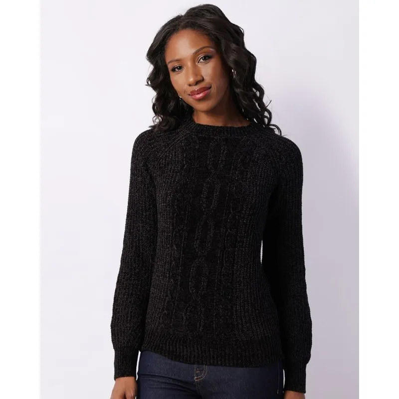Suéter Feminino Chenille Preto M
