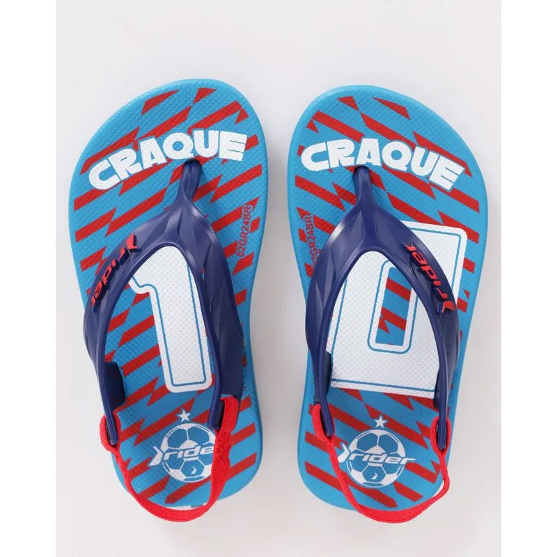 Chinelo Bebê Street Fun Rider Azul 17/18